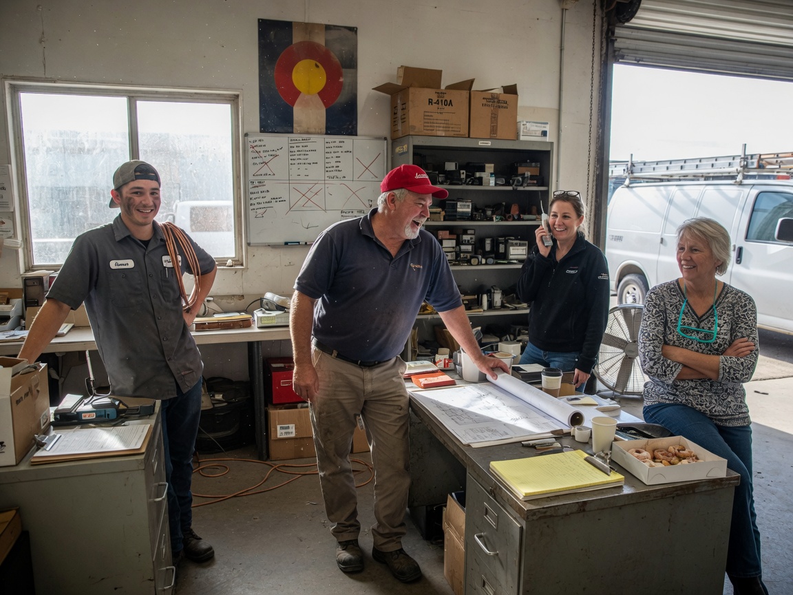 The First Street Comfort Systems team at work in Loveland